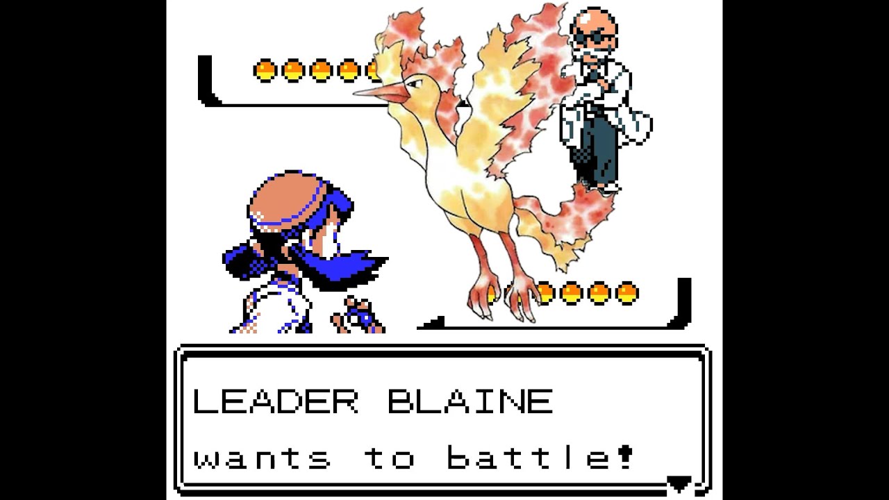 Pokémon Crystal Legacy Blaine Gym Battle