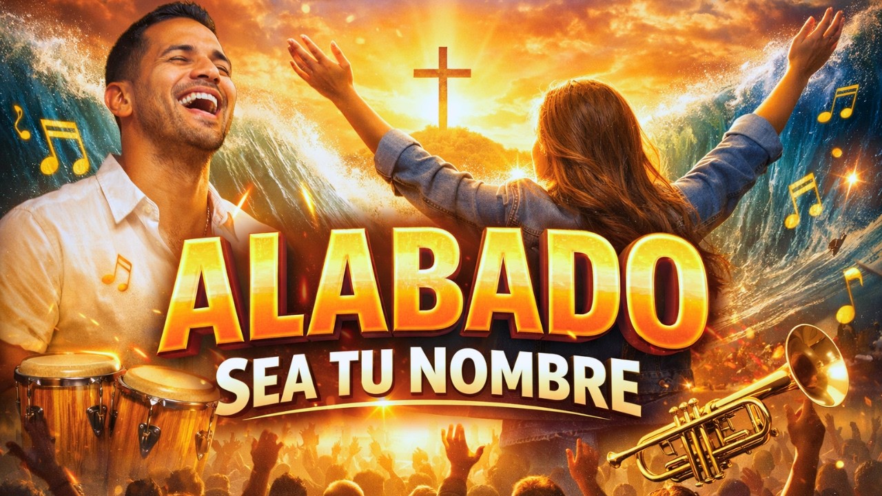 Alabado Sea Tu Nombre | Merengue Cristiano de Adoración 🎺🔥 | Música Cristiana Latina