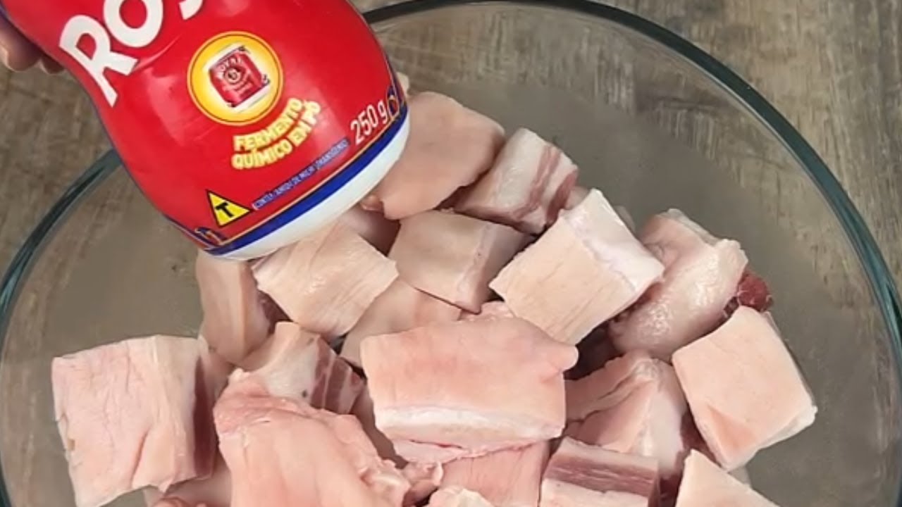 Coloquei FERMENTO no TORRESMO, Veja que delicia!