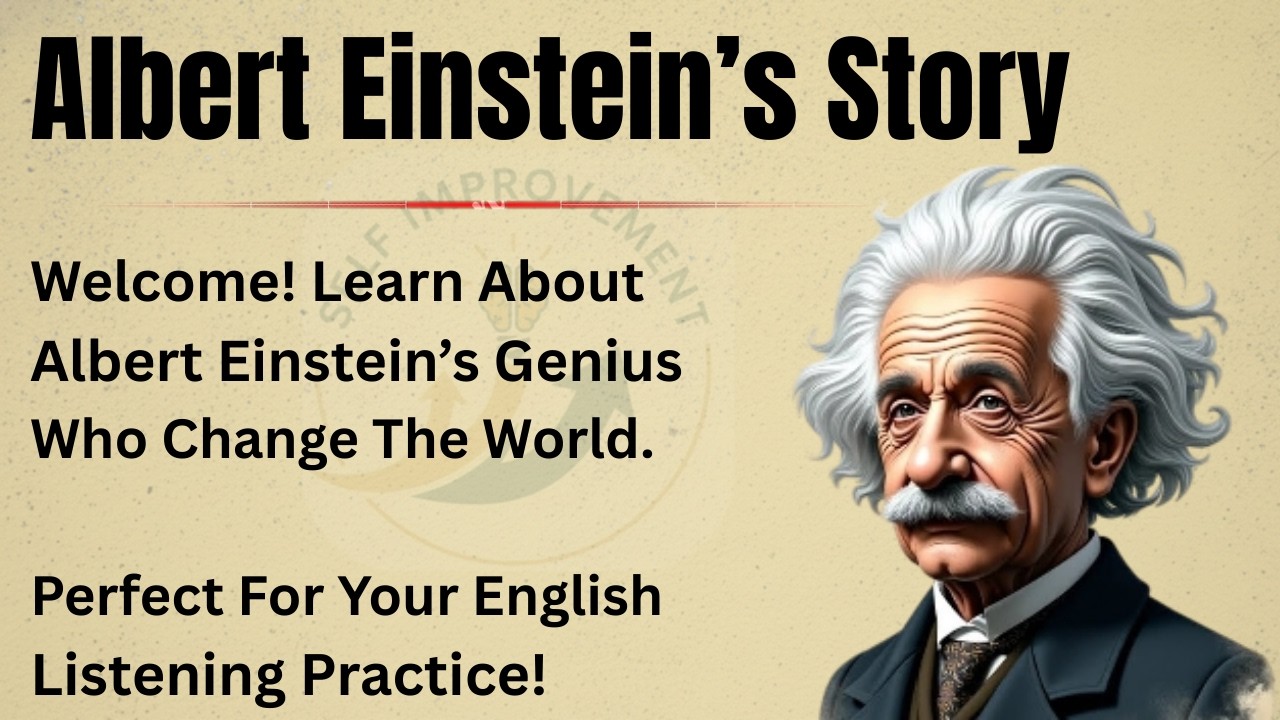 Albert Einstein's Story || Learn English Through Story 🔥 || English Listening Practice ✅