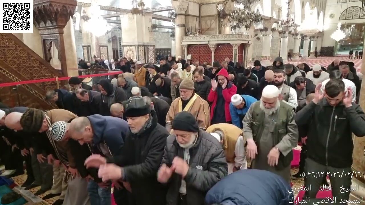 03 - صلاة الفجر للشيخ نضال درباس من المسجد الأقصى - الإثنين 28 شعبان (8) 1447 - 16 شباط (2) 2026م