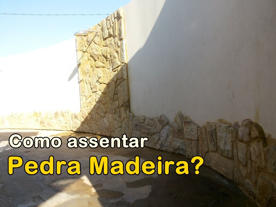 Revestimento com a pedra madeira (passo a passo)