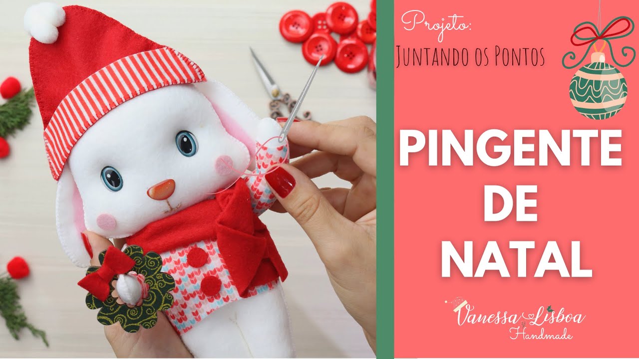 Enfeite de Natal em Feltro - PASSO A PASSO