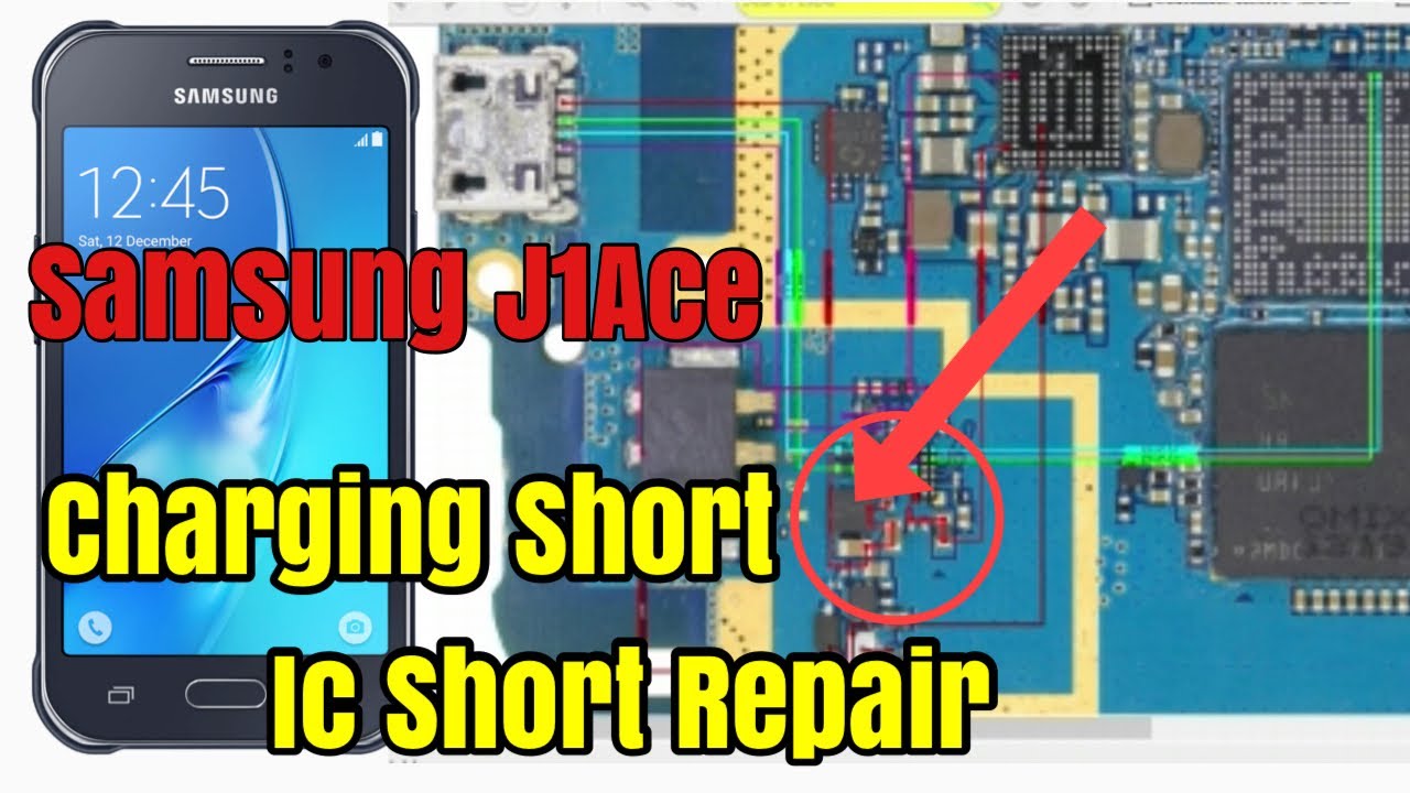 Samsung J1ace Charging IC Short || Charging Problem