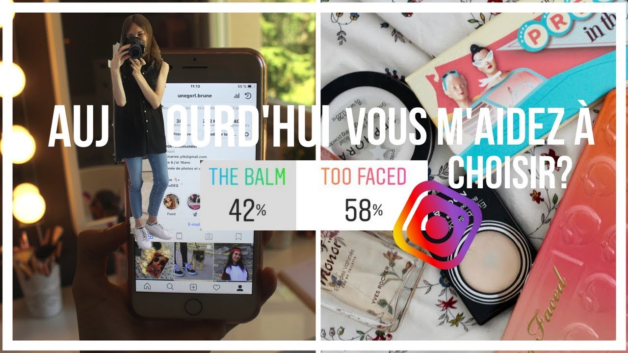 AUJOURD'HUI, VOUS M'AIDEZ À CHOISIR!