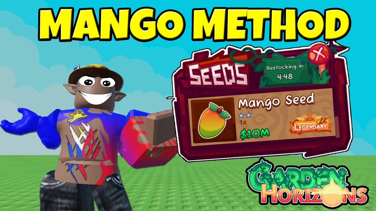 Метод с манго в Garden Horizons! Roblox