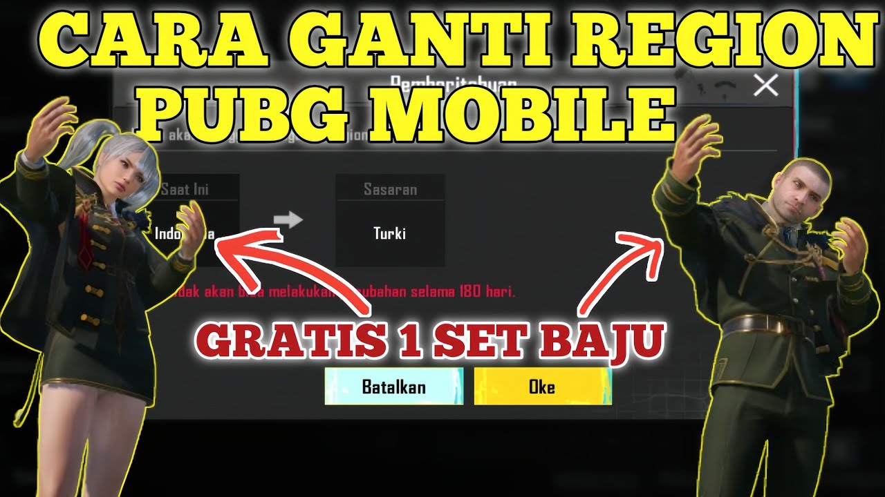 TUTORIAL CARA GANTI REGION PUBG MOBILE | MUDAH GAMPANG CEPAT | REGION TURKEY