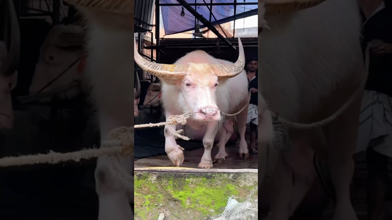 Majestic Big Albino Swamp Buffalo Coming Out of The Herd || Sadeeq Agro Exclusive 2025 ||
