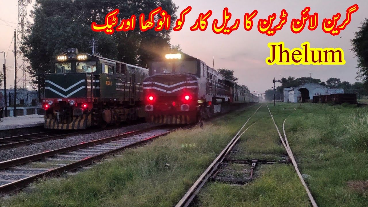 Railway Symphony: Trains Galore at Jhelum Railway Station, Pakistan Railways