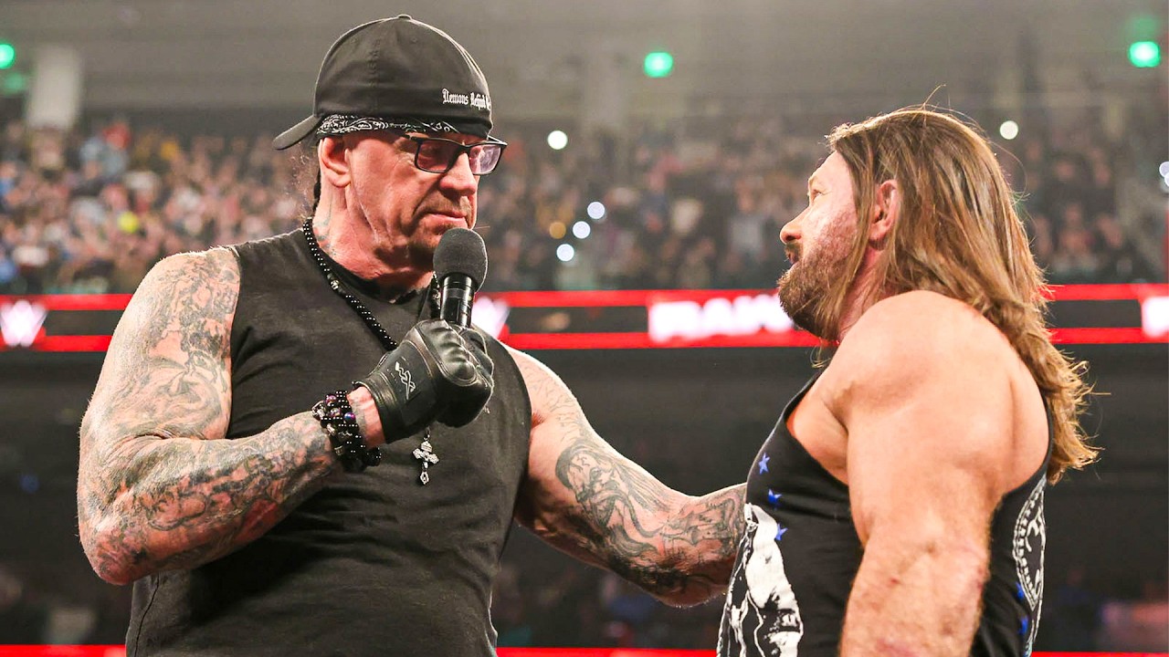 The Undertaker SHOCKS AJ Styles... The Official Women's WrestleMania Main Event!