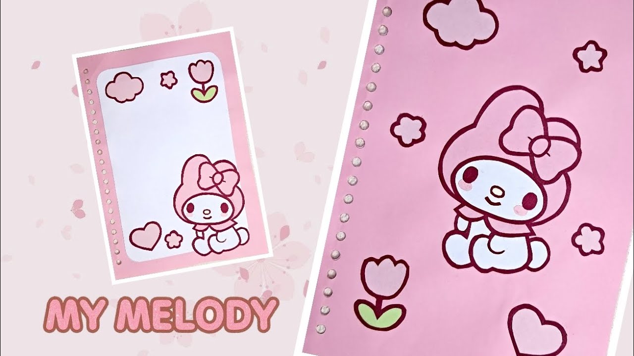 My Melody Sanrio Binder File Loose Leaf A5 Cover & Refill DIY