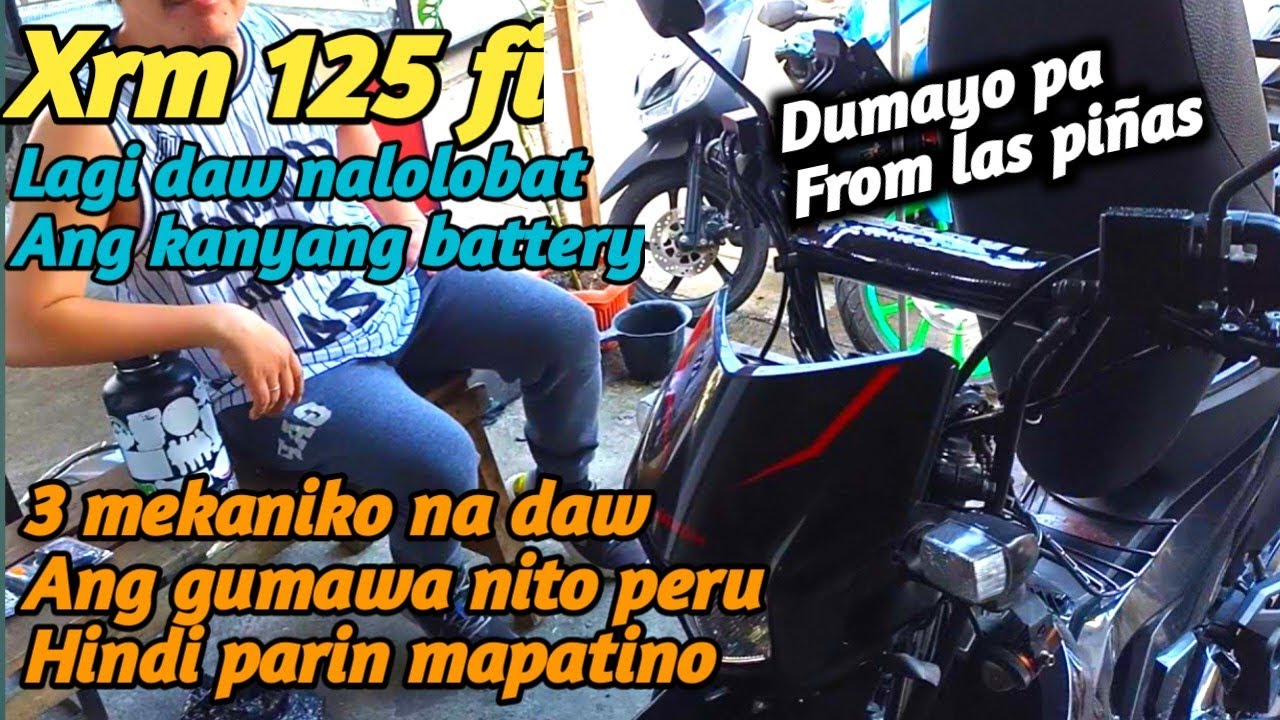 Xrm 125 fi,Laging lowbat ,3 mekaniko na daw ang tumingin nito puro battey ang pinapapalitan.