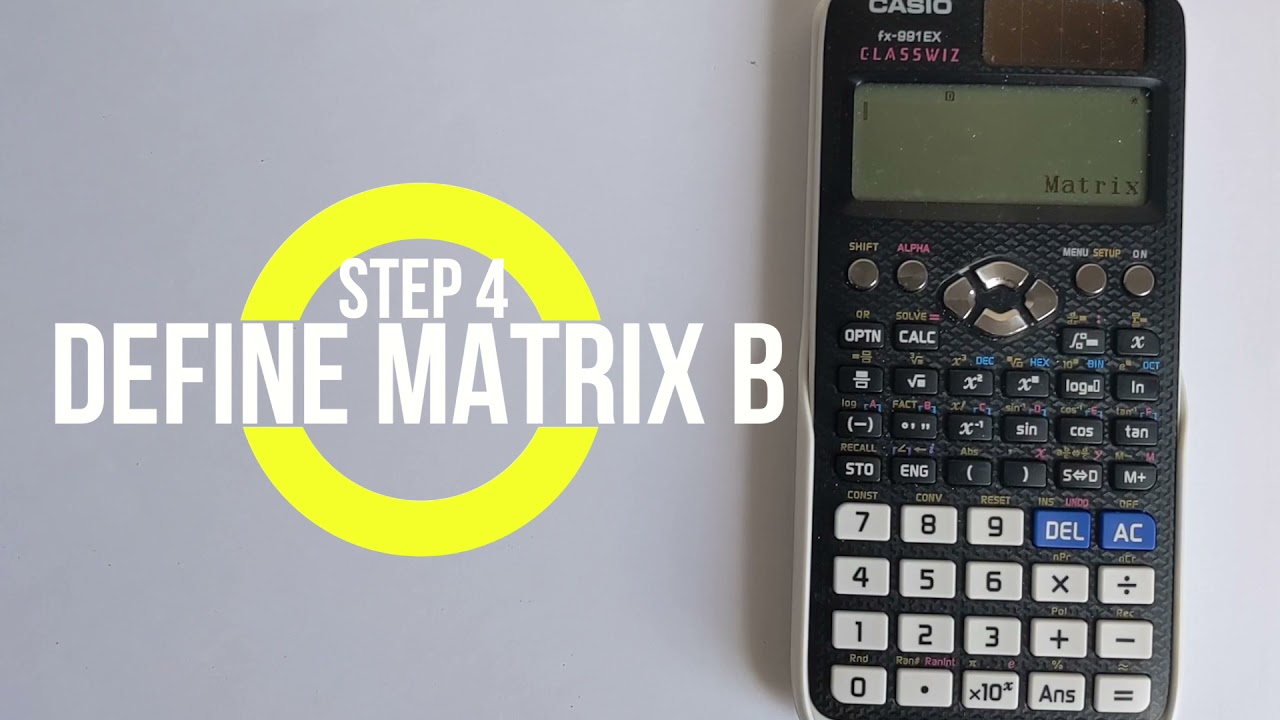 Умножение матриц на Casio Classwiz FX-991EX: как умножить две матрицы