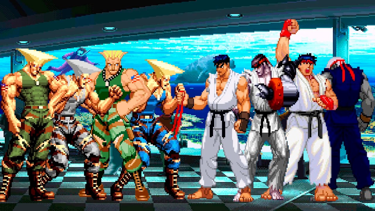 [KOF Mugen] Guile Team vs Ryu Team