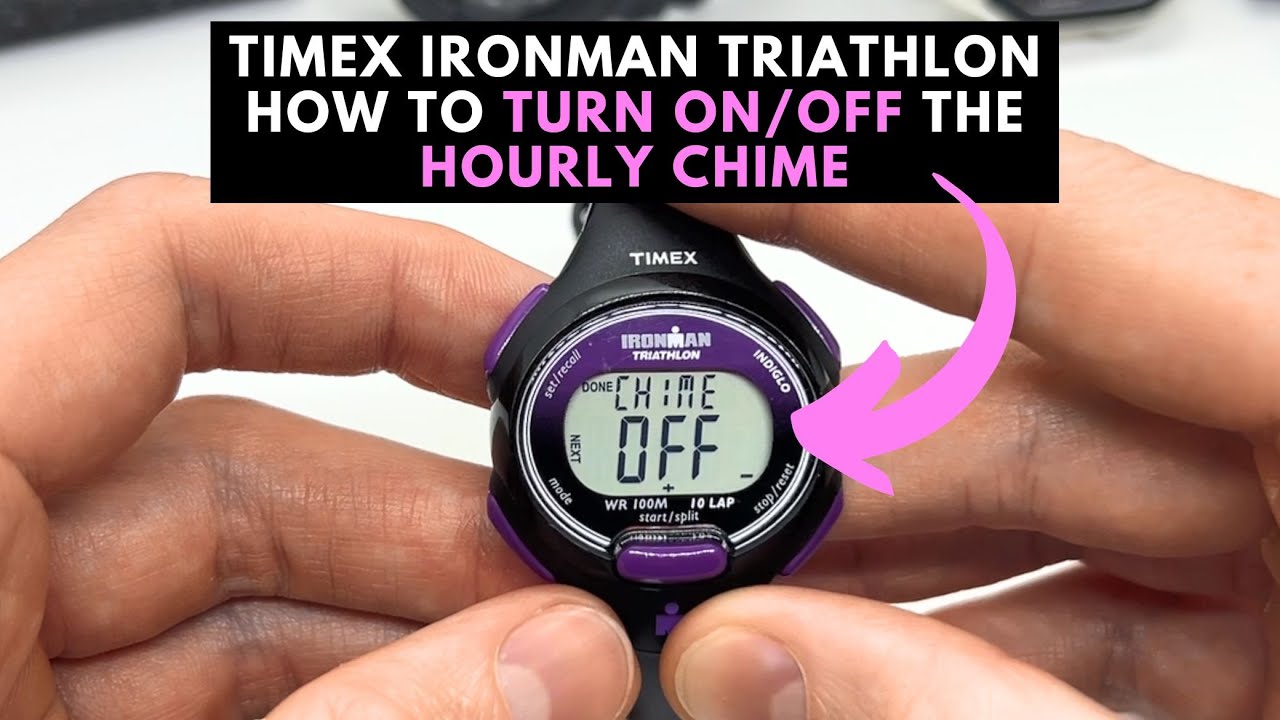 Timex Ironman Triathlon Set On OFF Hourly Beep and Button Beeping Sound