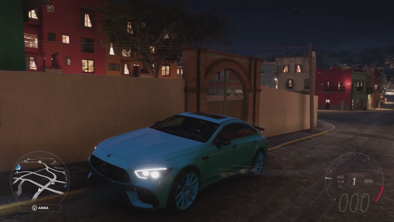 Forza Horizon 5 in ps5 control_ MERCEDES-AMG GT 4 -DOOR COUPE 2018