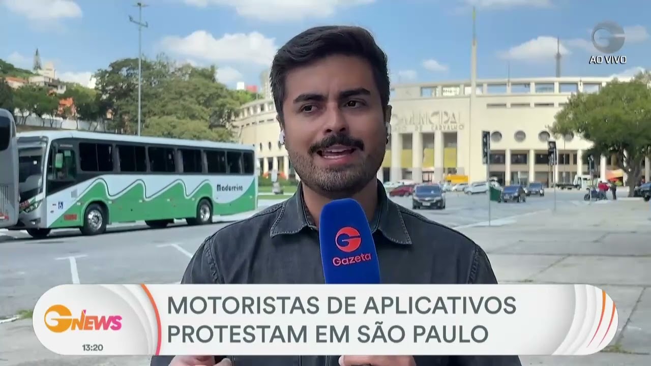 Motoristas de aplicativo protestam em S&atilde;o Paulo