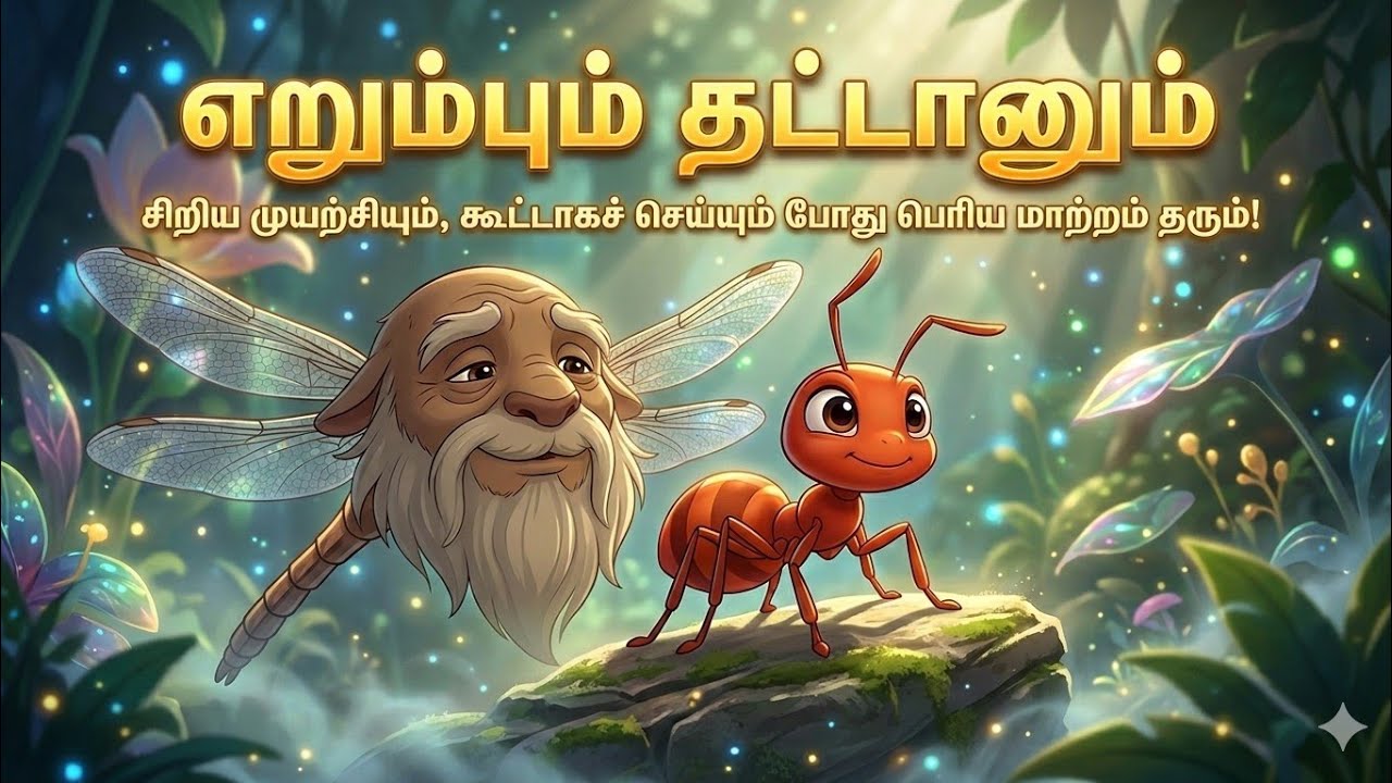 எறும்பும் தட்டானும் /moral stories/#TamilKidsStories#TamilMoralStories#KidsStoriesInTamil#Tamil#kids