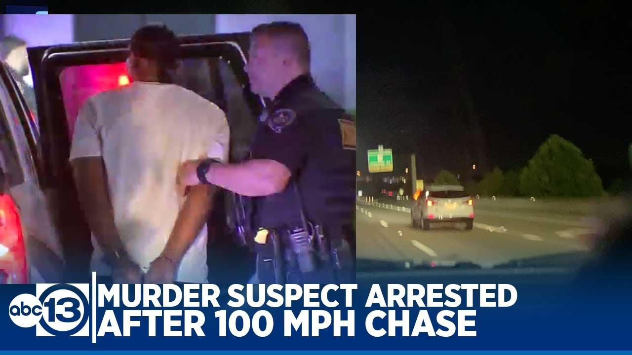 Murder suspect caught after 100 mph chase through Houston ends in Katy
