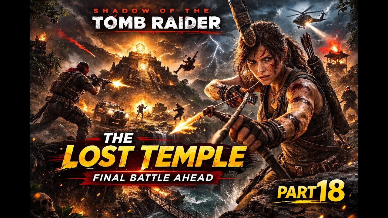 Shadow of the Tomb Raider 4K Gameplay in Hindi | The Lost Temple | Part 18 (PS5)