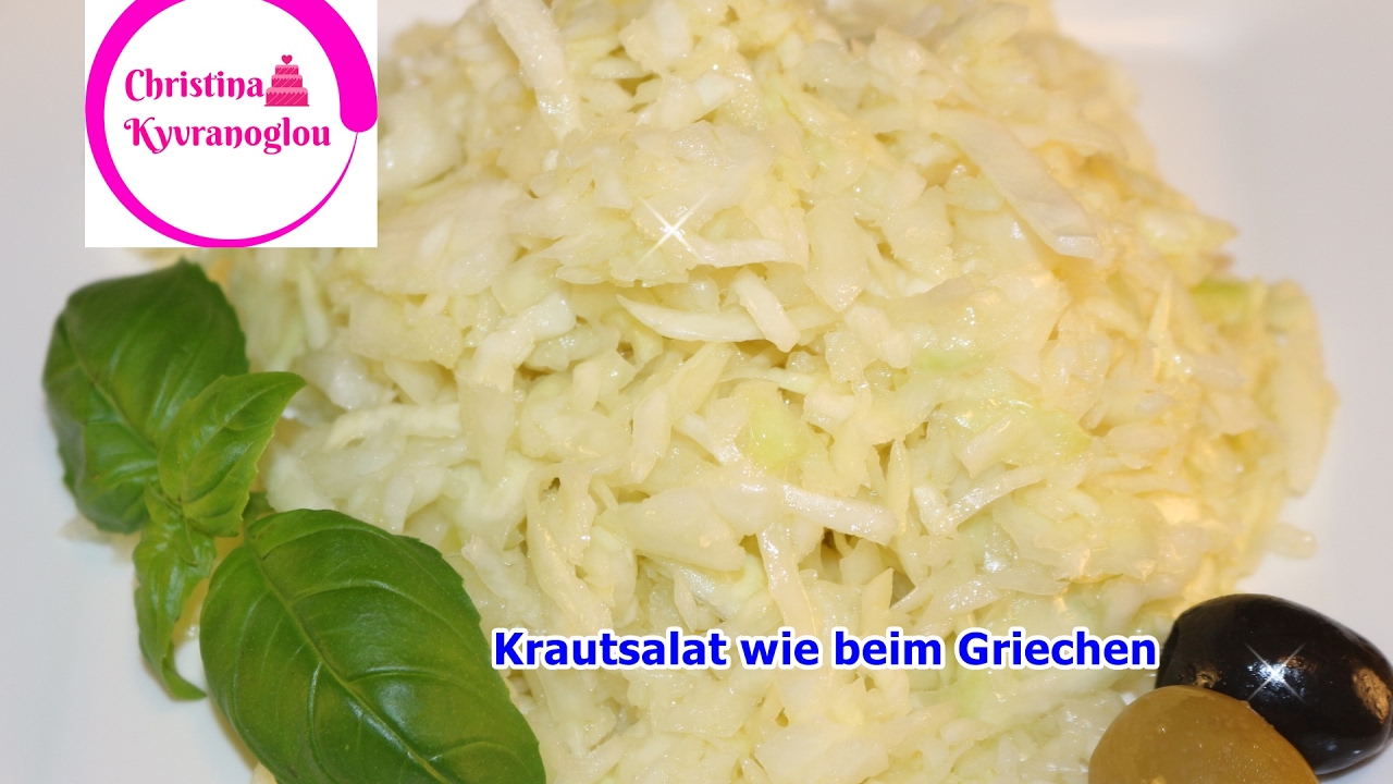 Krautsalat Rezept wie beim Griechen / Krautsalat griechisch / &Sigma;&Alpha;&Lambda;&Alpha;&Tau;&Alpha; &Lambda;&Alpha;&Chi;&Alpha;&Nu;&Omicron;