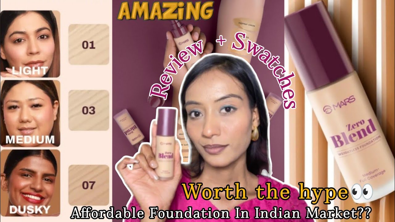 *NOT SPONSORED* Honest Review NEW MARS Zero Blend Foundation | most trending foundation
