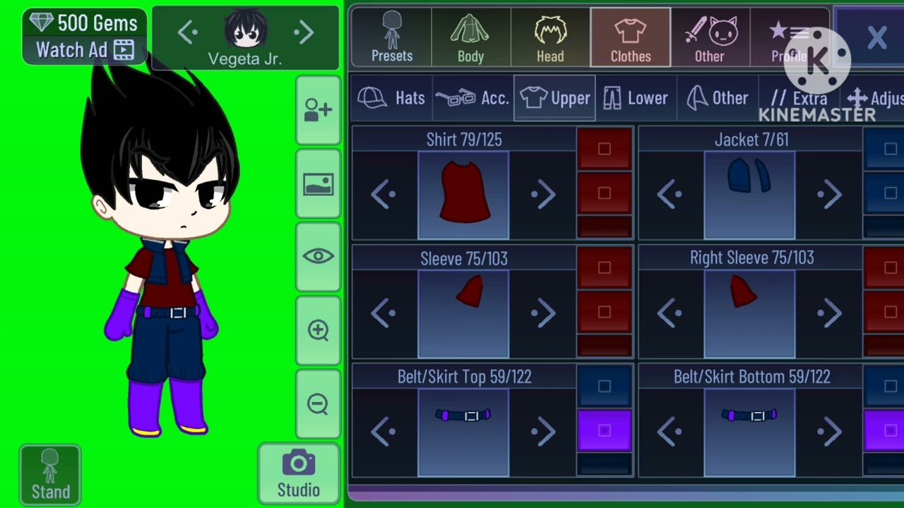 How to make Vegeta Jr. in Gacha Club tutorial