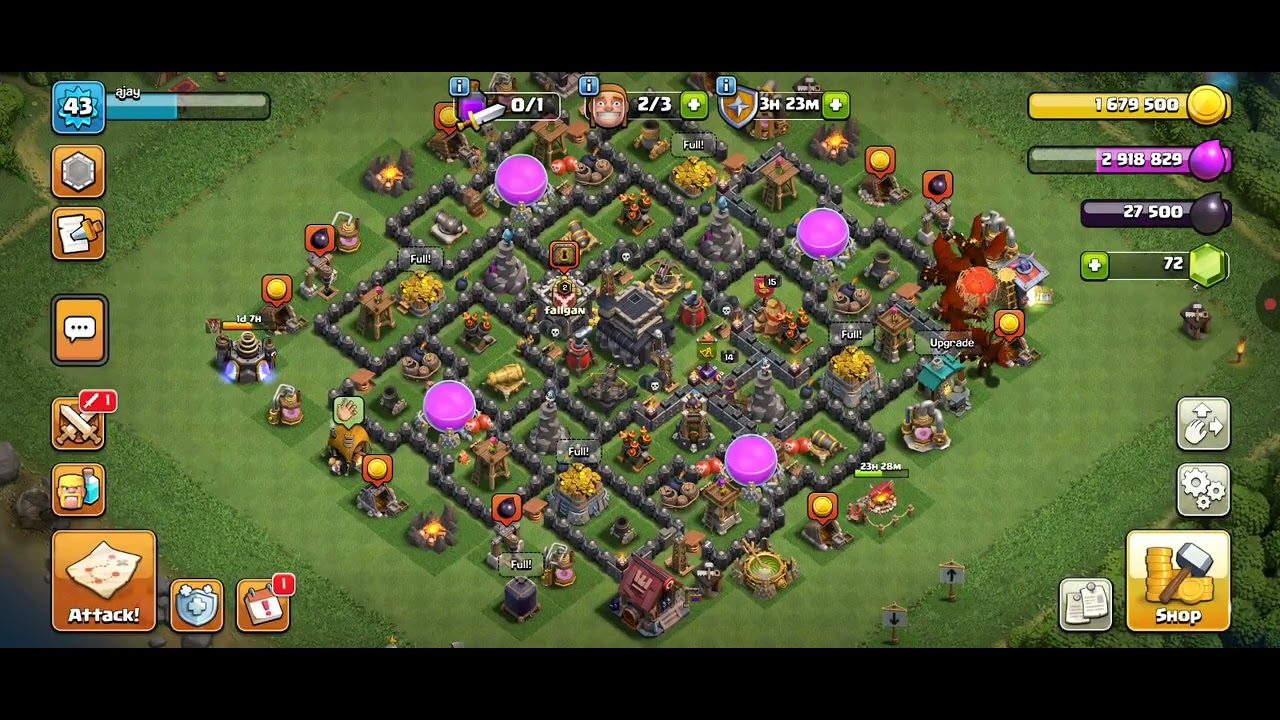 Coc 4 match non stop whining tha game play 