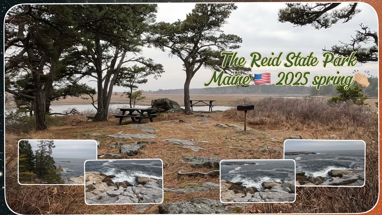 The beautiful Reid State Park of Maine USA 🇺🇸, spring 2025.