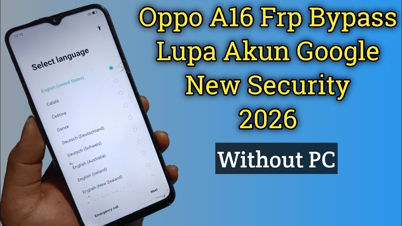 Oppo A16 Frp New Security Without Pc