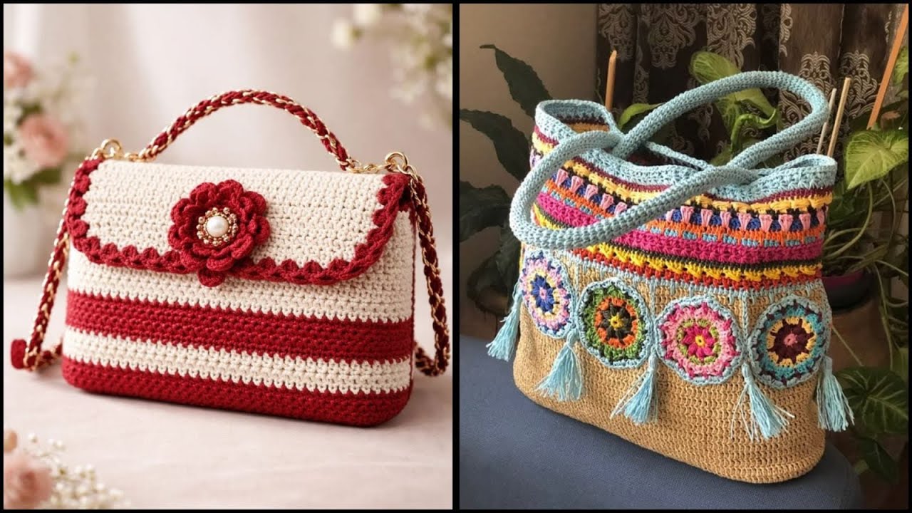 Handmade Crochet Bags That Are Taking Over 2026|Aesthetic Crochet Bags #trending #diy #trend #art 