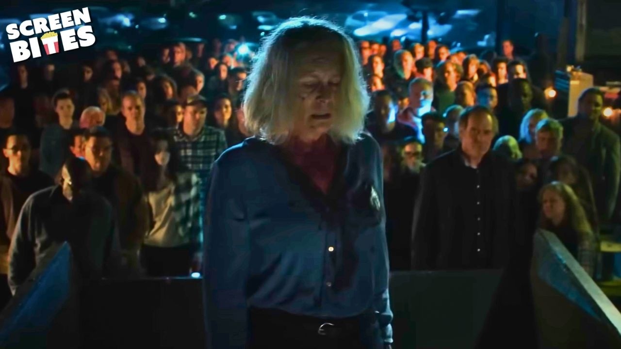 The Final Destruction of Michael Myers (End Scene) | Halloween Ends (2022) | Screen Bites