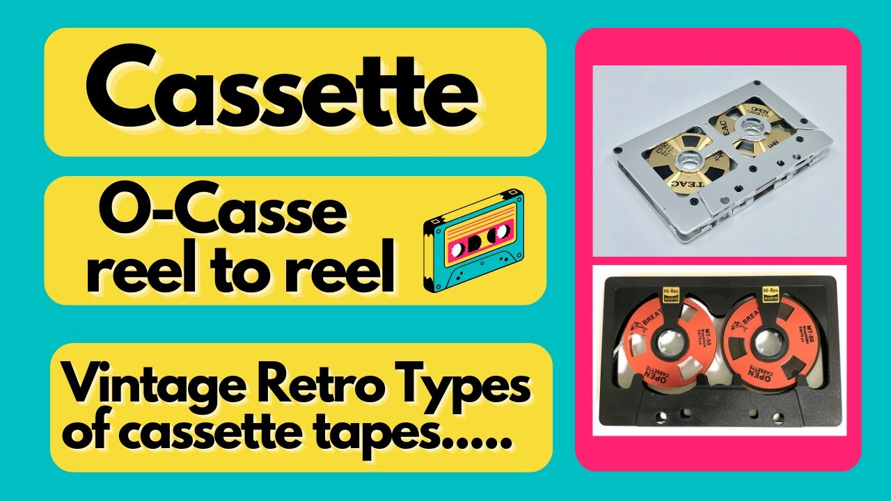 O-CASSE Reel-To-Reel And More Vintage Retro Types Of Cassette Tape Open Cassette Teac👇Historia Opis👇
