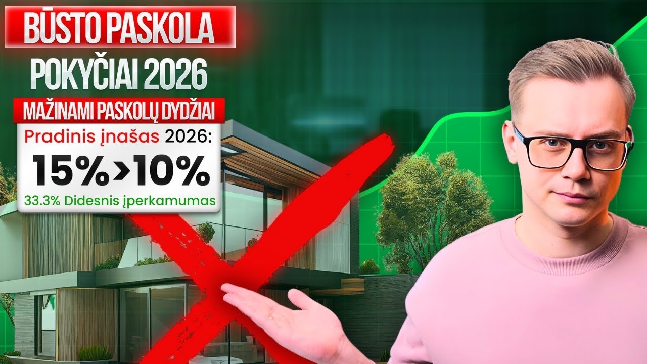 2026 LB mažins BŪSTO PASKOLOS - Ką reiškia šis Lietuvos Banko planas JUMS?