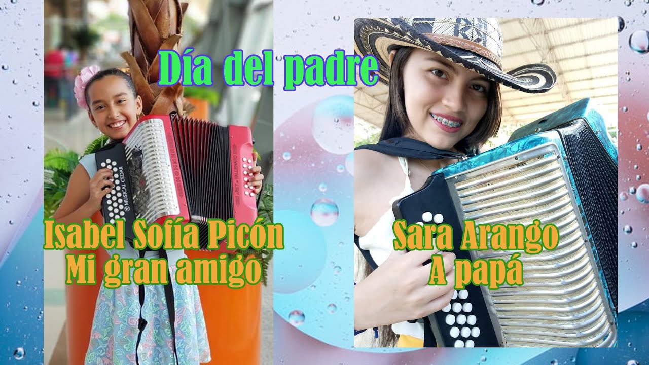 Isabel Sofía y Sara Arango, dedican dos merengues a papá