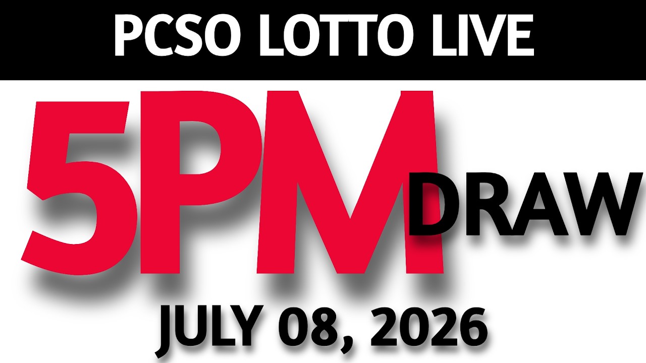 Lotto Result Today 5pm Draw July 08, 2026 Swertres Ez2  PCSO LIVE