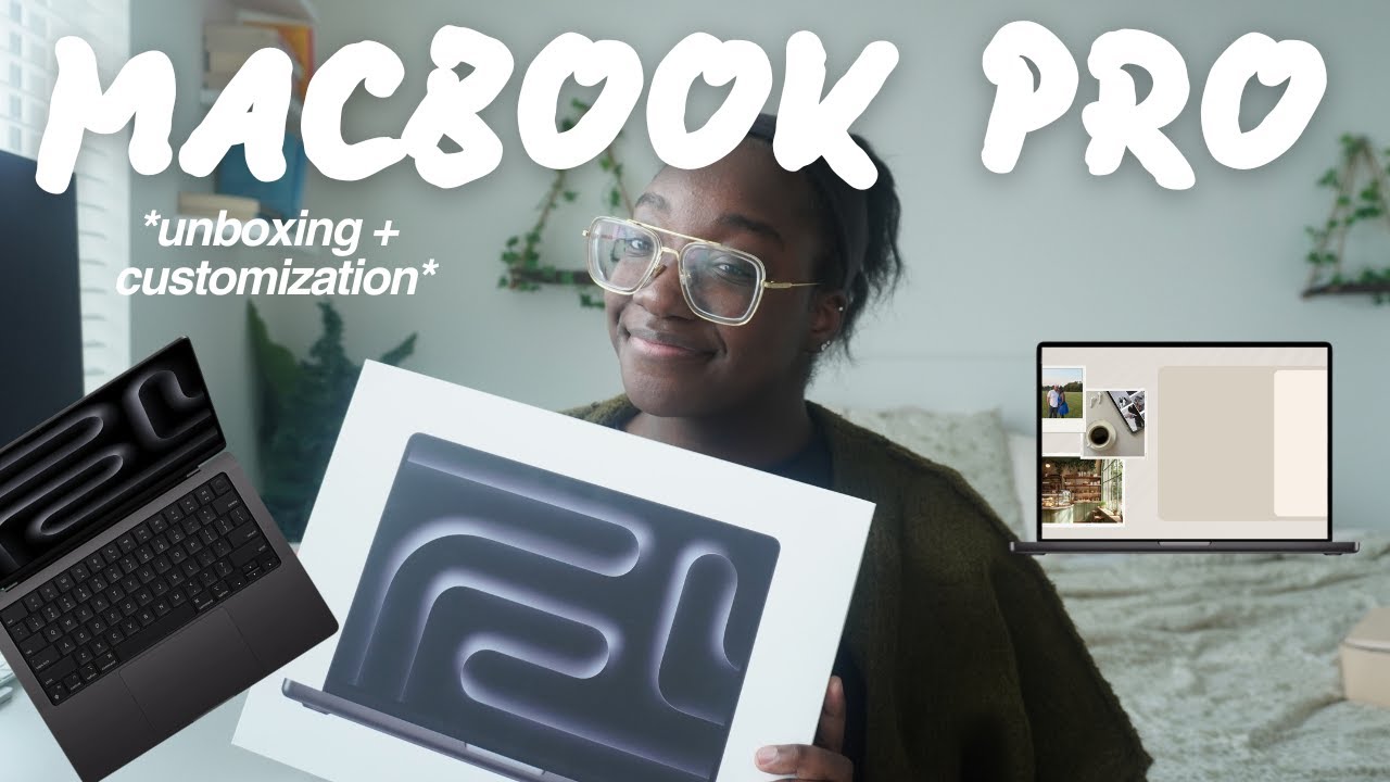 macbook pro unboxing + setup | M4 chip, space black + customizing!