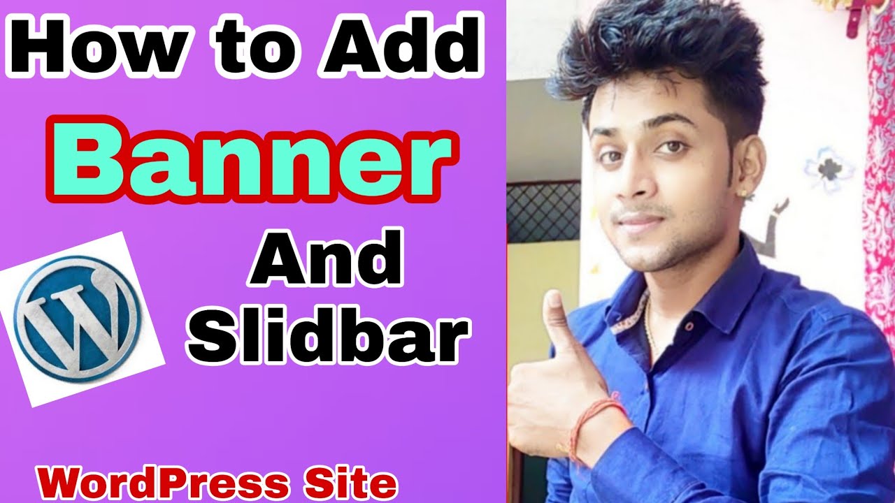 How to add banner in wordpress site || how to add slidbar in website || website mai banner lgaye