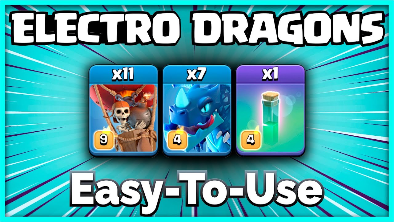 ELECTRO DRAGON ATTACK TH13 | Too Easy So Much Power! | New Th13 Attack Strategy in Clash of Clans