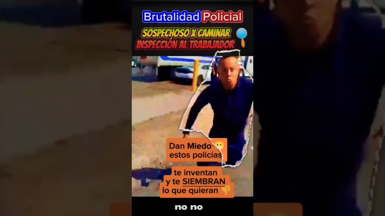 Sospechoso por caminar, brutalidad policial #noticias #policia