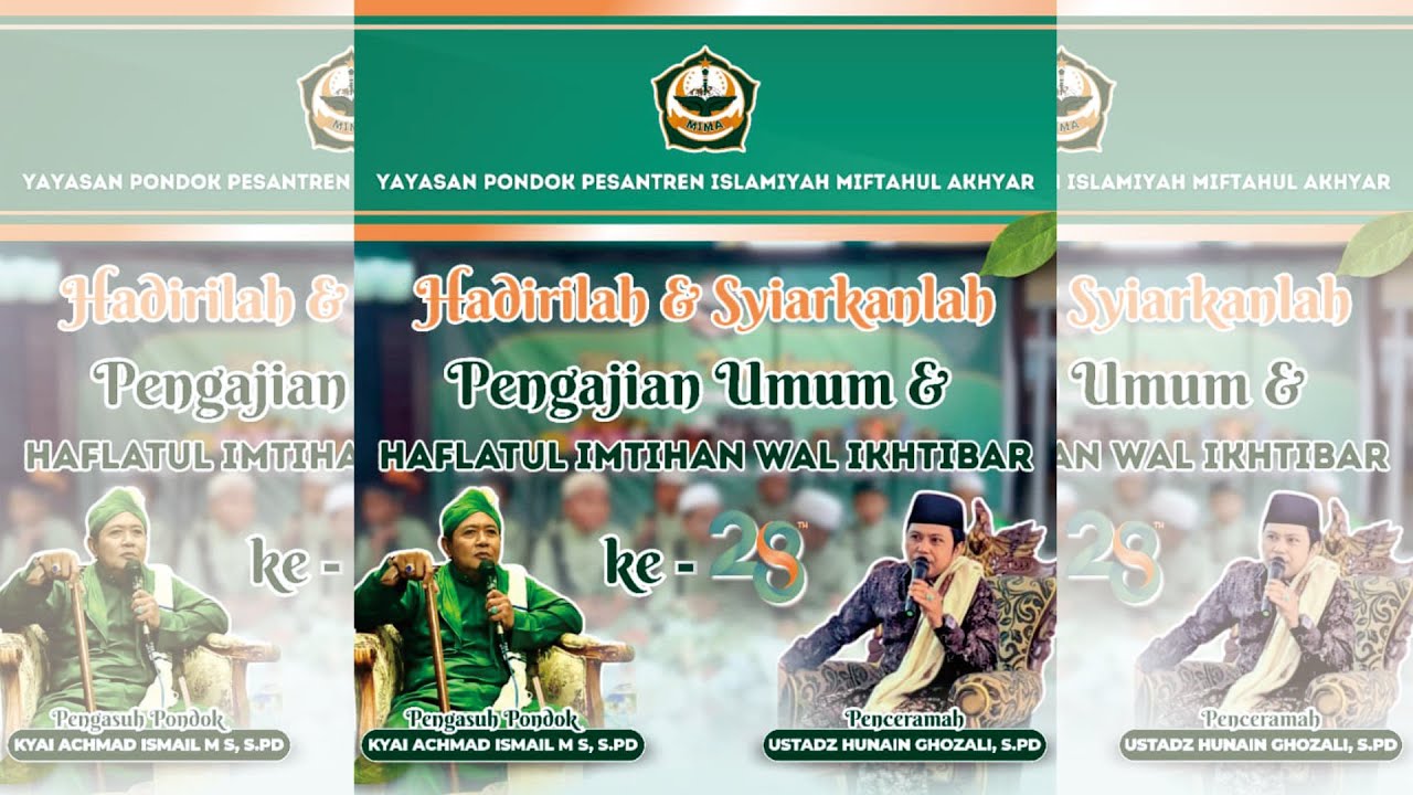LIVE - TASYAKURAN HAFLATUL IMTIHAN MIMA KE XXVIII & PENGAJIAN UMUM PP PESANTREN ISL