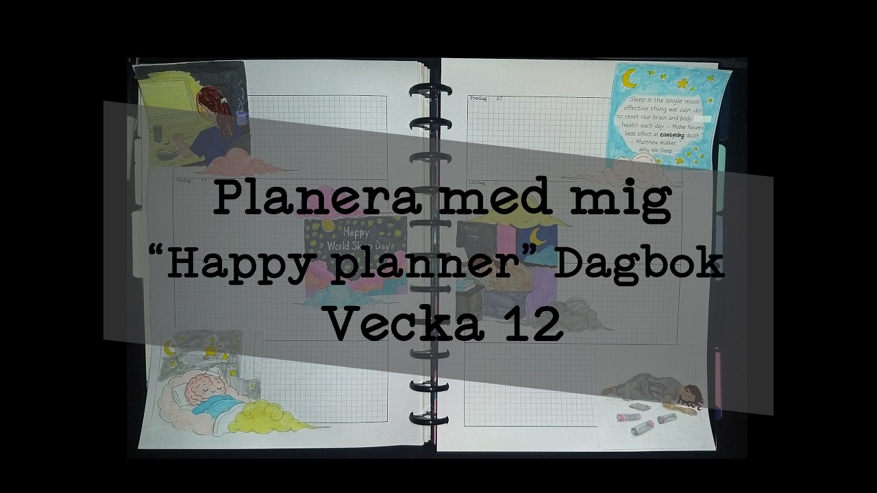 Planera med mig Happy planner dagbok vecka 12