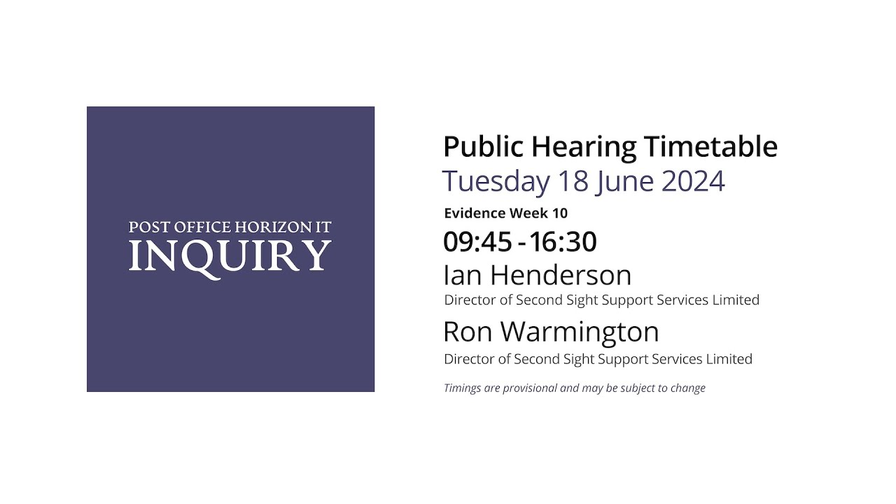 Ron Warmington - Day 152 PM (18 June 2024) - Post Office Horizon IT Inquiry