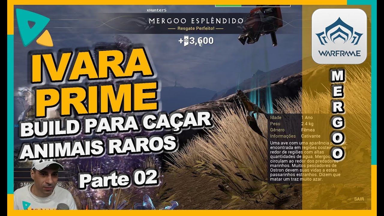 Build da Ivara Prime para resgatar animais raros em Cetus e subir rápido o sindicato no Warframe