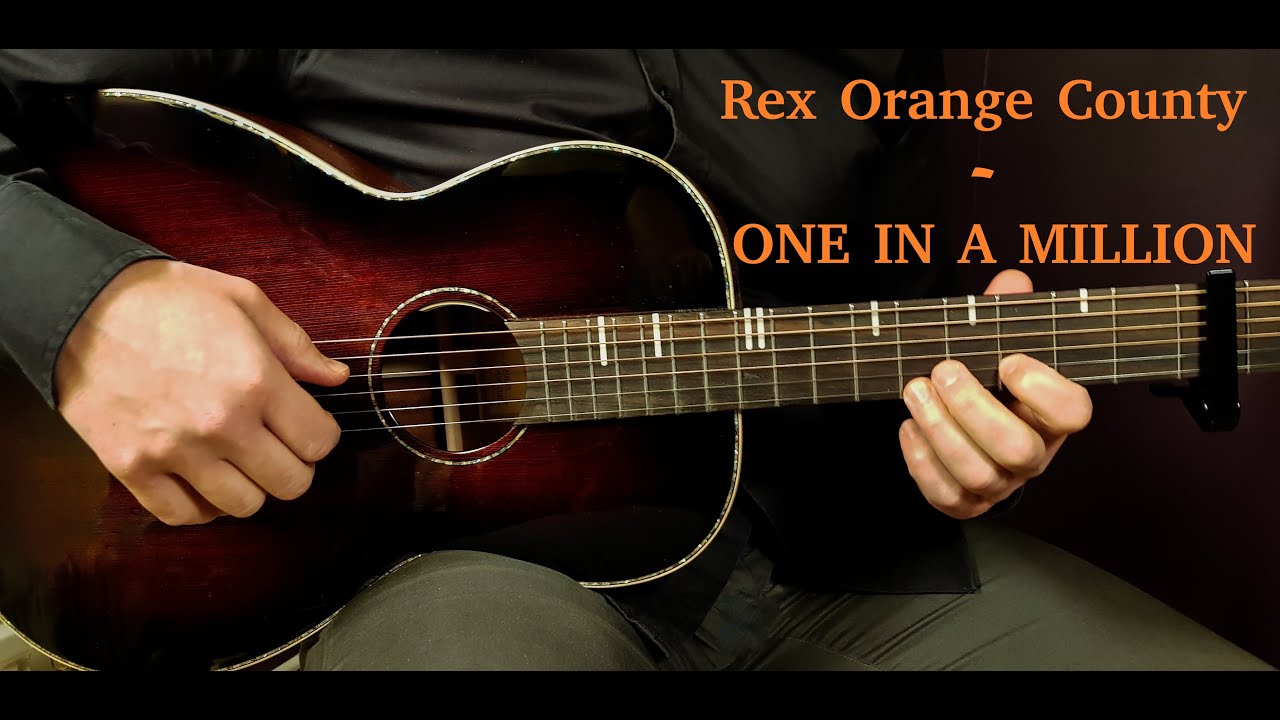 How to play REX ORANGE COUNTY - ONE IN A MILLION  Acoustic Guitar Lesson - Tutorial