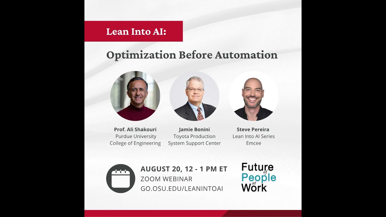 Lean into AI   Optimization before Automation