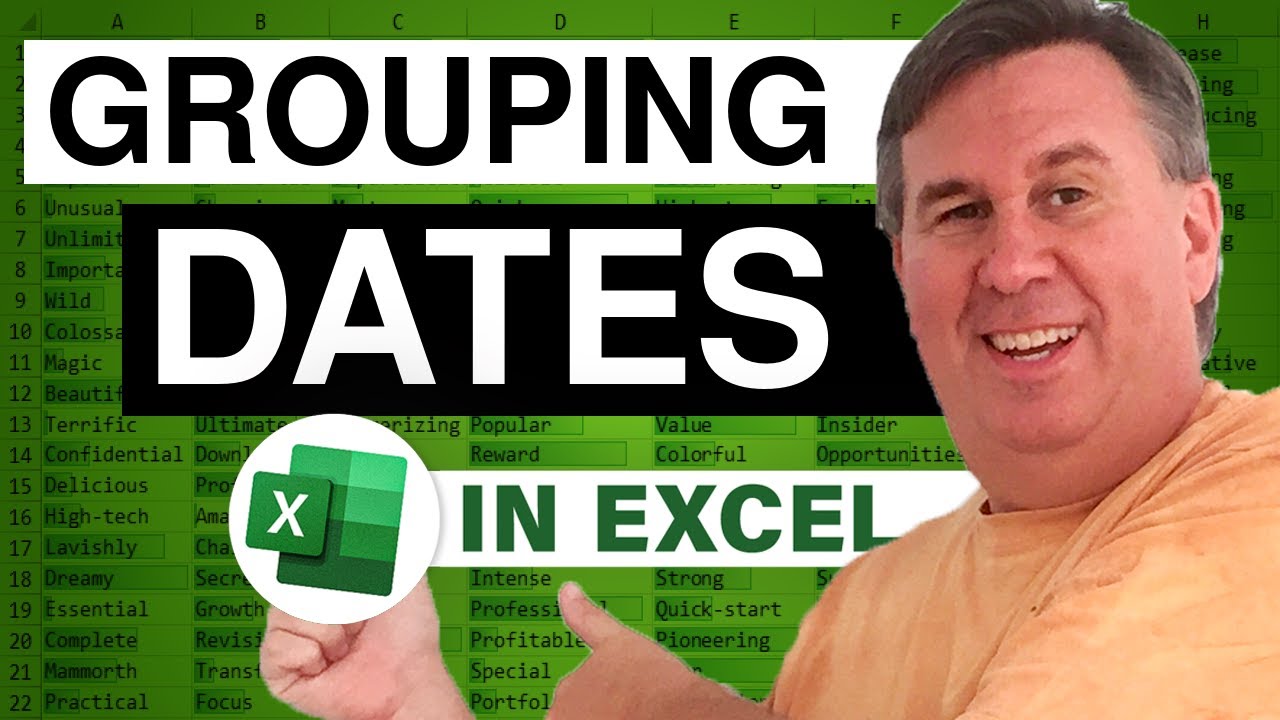 Excel - Grouping Dates in a Pivot Table in Excel - Episode 751