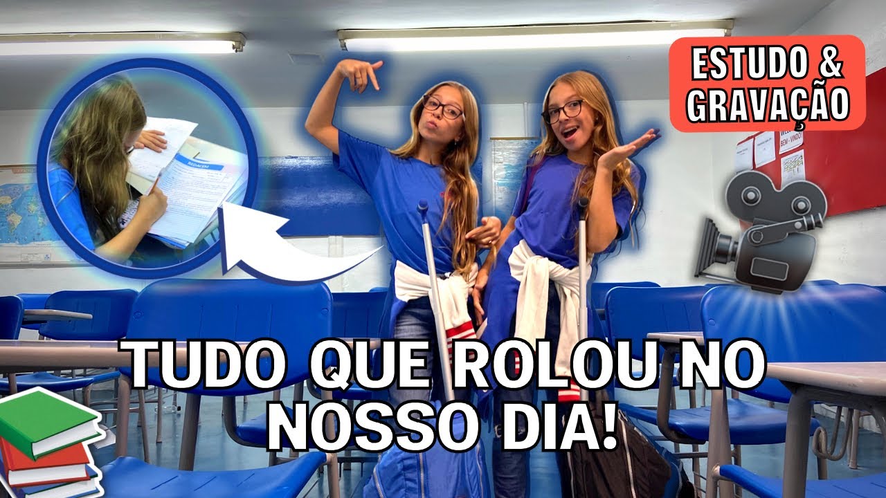 UM DIA COM A GENTE NA ESCOLA E GRAVAÇÃO!
