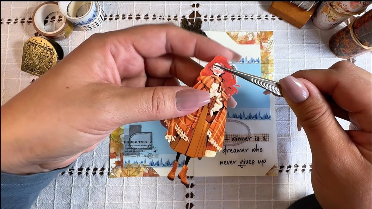 Autumn🍂 fading into winter❄️. Change of seasons🌨️ Aesthetic journaling. ASMR. Scrapbooking 
