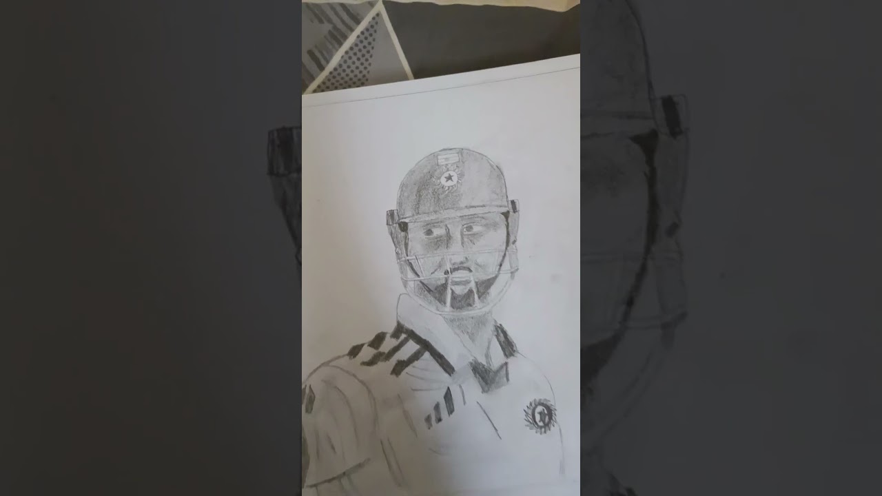 devdutt padikkal drawing#art#cricketer #pro_cycle2015
